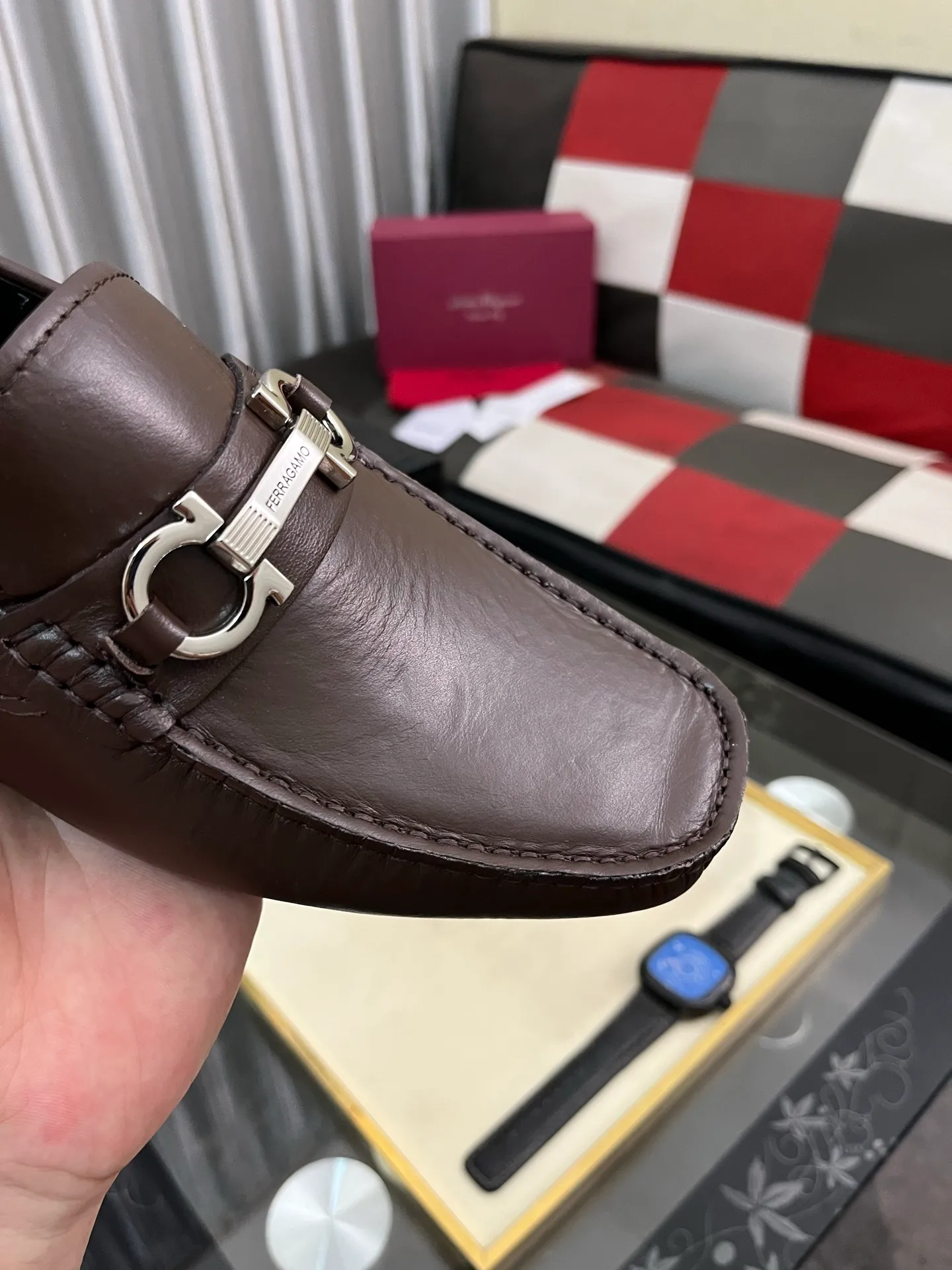 Men's shoes 💰560⌚️⌚️ Ferragamo [Ferragamo] new high-end quality framed shoes. The style is luxurious and elegant, with equal emphasis on practicality and style. We pay special attention to quality and details. The shoe last leather, workmanship and comfort are not inferior! Material: Imported first-layer soft cowhide leather upper ➕Genuine leather lining, code number: 38-446️⃣colors available